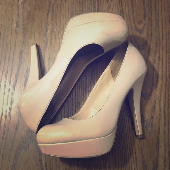 Guess Shoes - Guess Tan Platform Heels